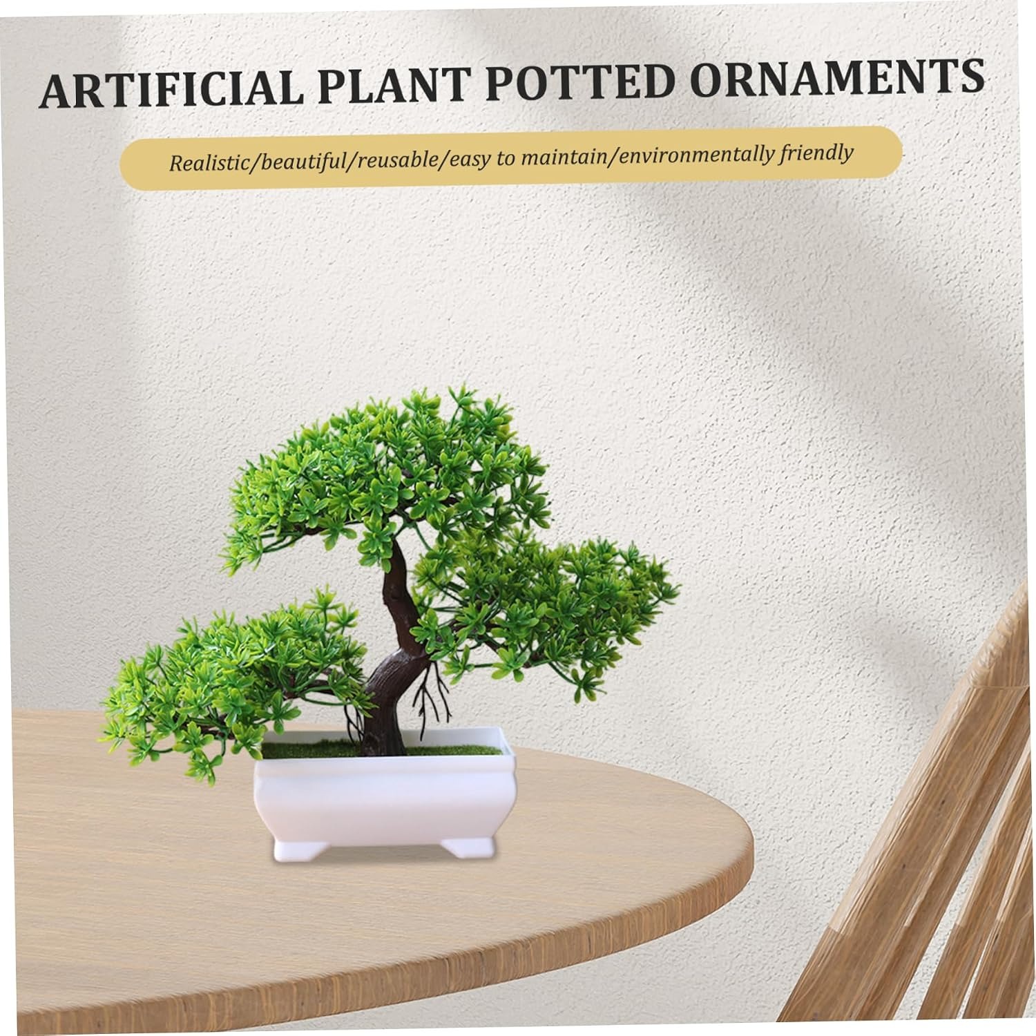 1/2Pcs Artificial Bonsai Tree  - Desk Setup Plants 评论和价格